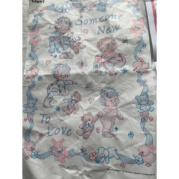 Dimensions Baby Quilt Cross Stitch Kit "Someone New To Love" 34" x 43" - Picture 10 of 11